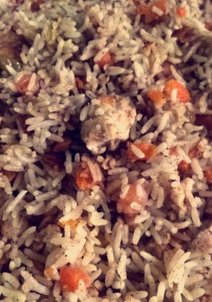 صورة لوصفة رز الجزر بالدجاج