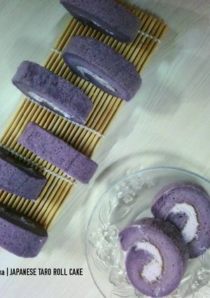 Foto resep Japanese Taro Roll Cake
