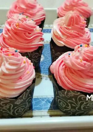 Foto resep Cupcake kukus coklat simple (no mixer)