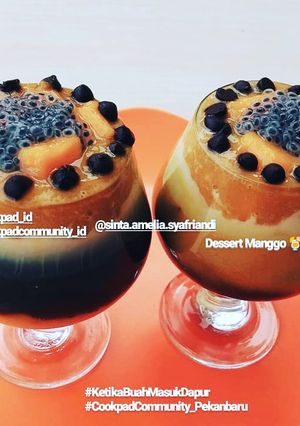 Foto resep 016. Dessert Manggo selasih chocochip ❣️🍹