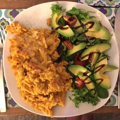 A picture of Cheesy Bacon and Butternut Squash Pasta Bake.
