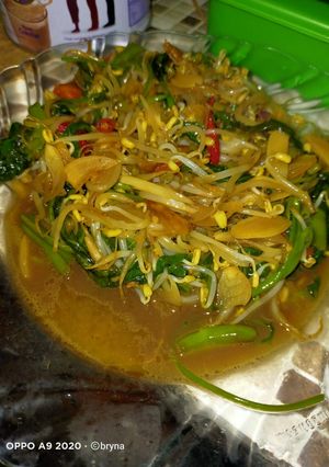 Foto resep Tumis kangkung kecambah pedas