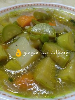 صورة لوصفة شوربه الخضار