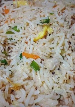 A picture of Fried rice 😋.
