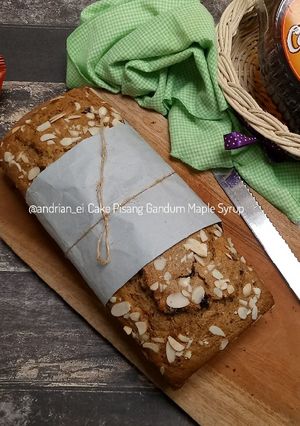Foto resep Cake Pisang Gandum Maple Syrup