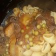 Fideo con estofado de corazón