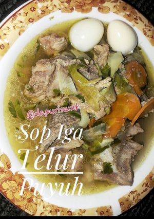Foto resep 54. Sup Iga Telur Puyuh