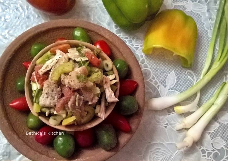 Easiest Way to Make Favorite Chicken &amp; Bell Pepper Salad