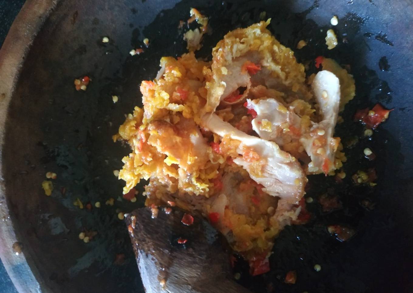 Sambal Korek ala Ayam Geprek Juara