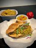 Doubles et son chutney de mangue