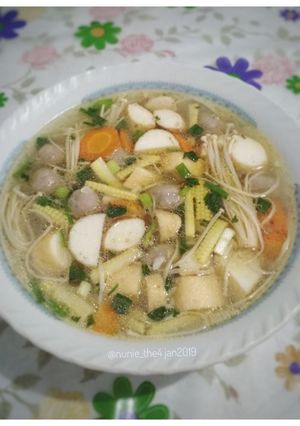 Foto resep Jamur Enoki otak Singapore