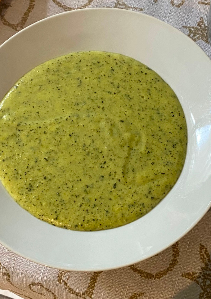 Una foto de Crema de calabacín