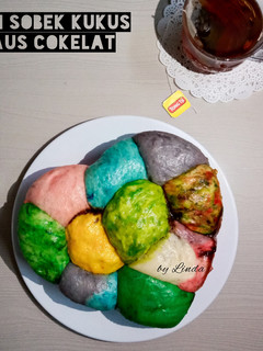Foto resep Roti Sobek Kukus Saus Cokelat