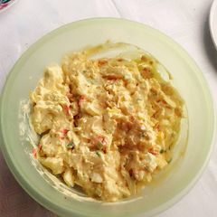 A picture of Egg and potatoes salad.