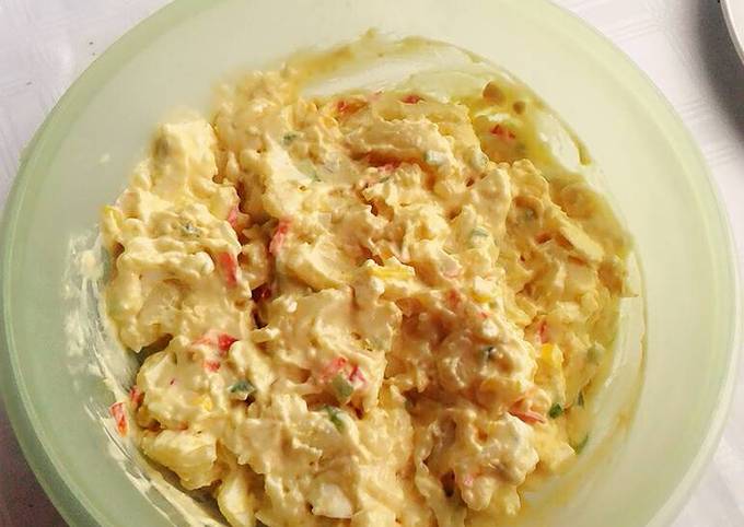 Egg and potatoes salad