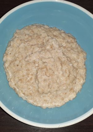 Una foto de Postre de leche con avena