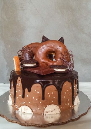 Una foto de Dulce pastel de chocolate🍫