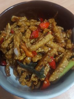 Foto resep Orek Tempe Asam Manis Pedas