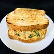 Chickpeas and vegetables sandwich