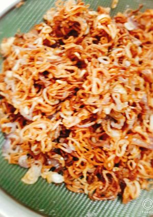 Hình của món Hành phi giòn rum.