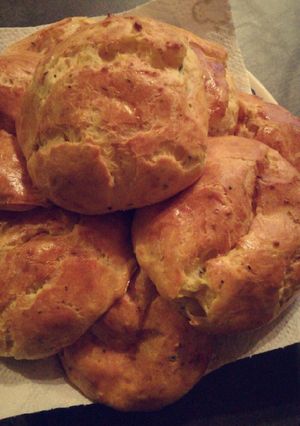 A picture of Gougères with Gruyère and Herbes de Provence.