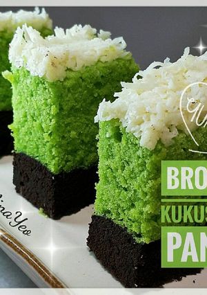 Foto resep Brownies Kukus Coklat Pandan 🍫🌿