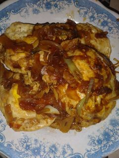 Foto resep Ceplok telur pedas manis