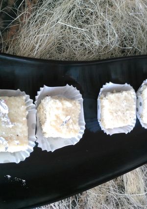 A picture of Coconut burfi.