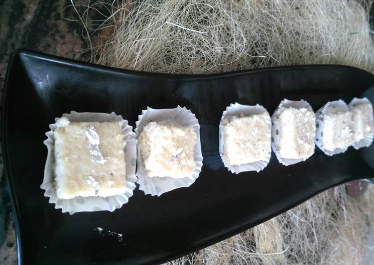 Step-by-Step Guide to Prepare Homemade Coconut burfi