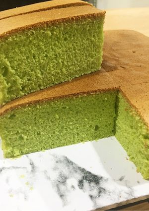Foto resep Bolu Pandan | Kue Pandan | Ogura Pandan Recook Tintin Rayner