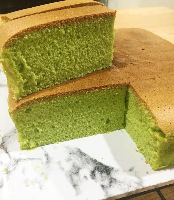 Foto resep Bolu Pandan | Kue Pandan | Ogura Pandan Recook Tintin Rayner