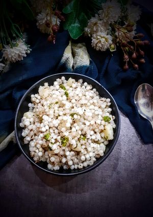 A picture of Pepper sabudana khichdi.