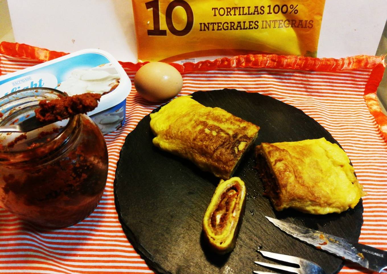 Fajitas envueltas en tortilla🌱vegetariana
