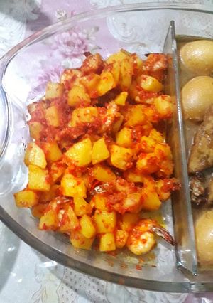 Foto resep Sambal goreng kentang udang simple