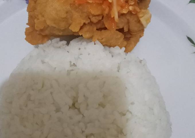 Ayam geprek simple ala bunda atik