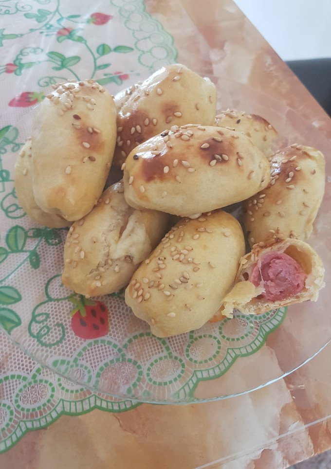 Una foto de Taruguitos de hojaldre con embutido
