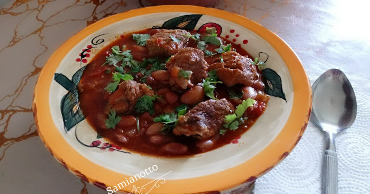haricots-la-viande-de-b-uf-de-samia-ben-cookpad