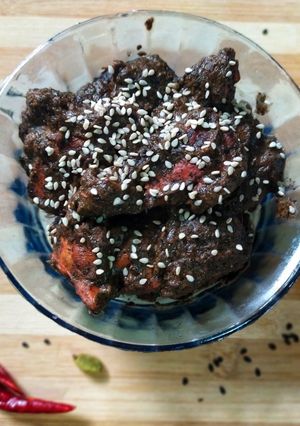 A picture of Chicken Tilottama | Black Chicken.