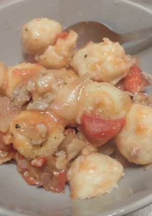 義式麵疙瘩(Gnocchi)豆腐增量版 的食譜成品照片