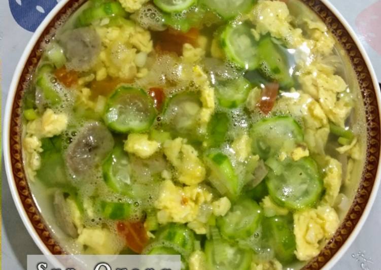 Resep Sup Oyong, Bikin Ngiler