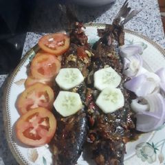 A picture of Grill ice fish.