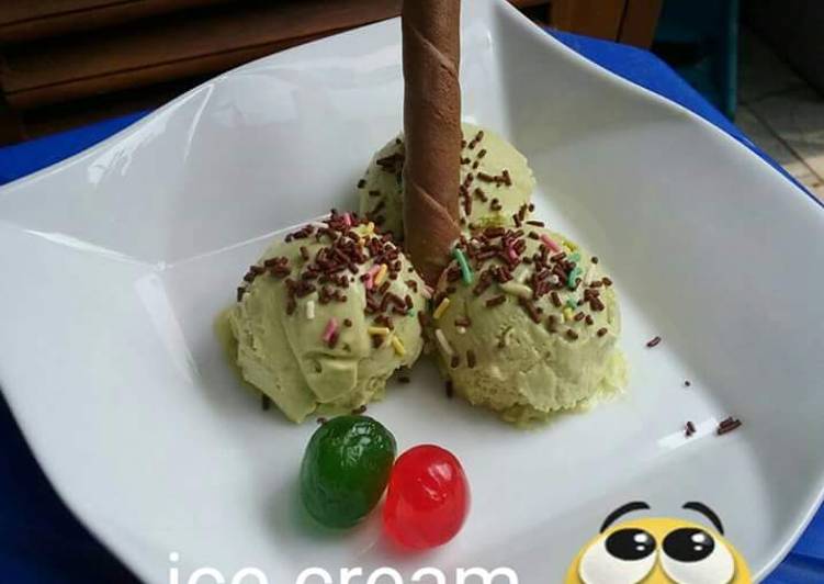 Resep Ice cream Alpukat ala bunda Jk 😉 Anti Gagal