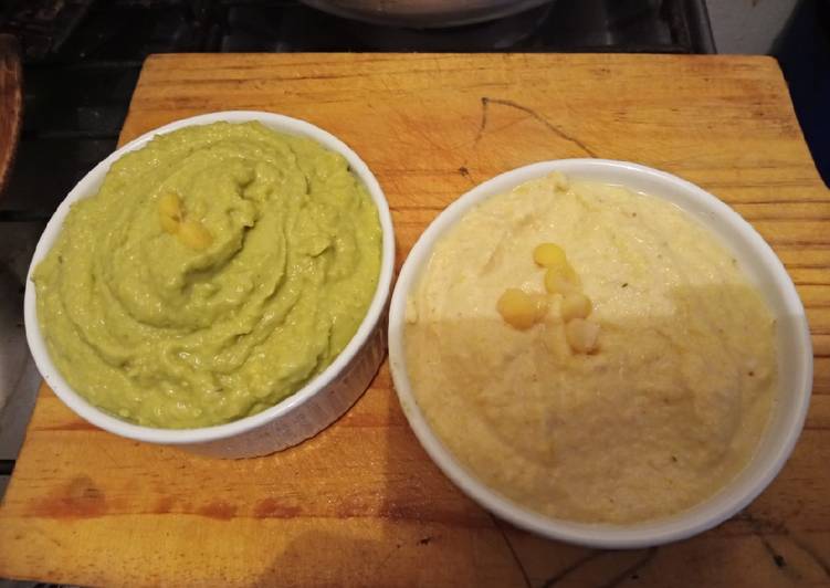 Hummus de aguacate y solo