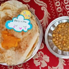 Halwa Poori A picture of Halwa Poori.