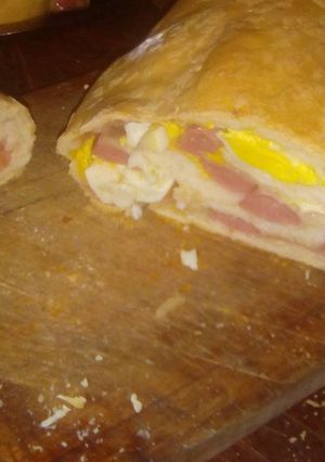 Una foto de Pan casero Relleno👏👏