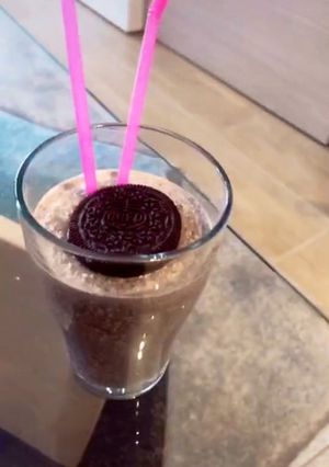 Una foto de Batido de oreo helado!