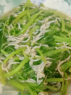 蒜炒莧菜吻仔魚 的食譜成品照片