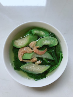 Hình của món Canh Mồng Tơi Mướp Tôm Khô.