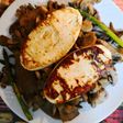 Queso Ventero a la plancha con Verduras