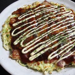 A picture of Glutinous Rice Flour Okonomiyaki.